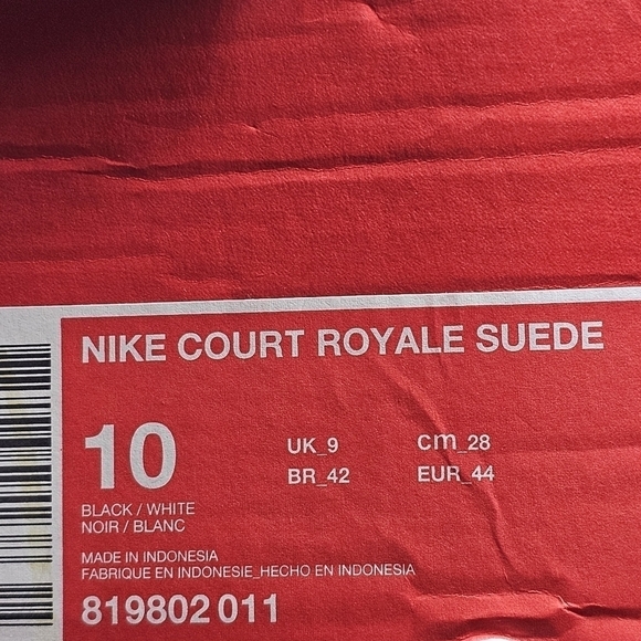 New Nike Court Royale Suede Trainers 819802-011 | 10.0 - Picture 12 of 12